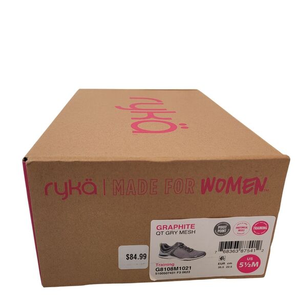 Ryka Women's Harmonic Training Shoes Graphite Sneaker Grey  Size 5.5M G8108M1021 - Picture 12 of 12